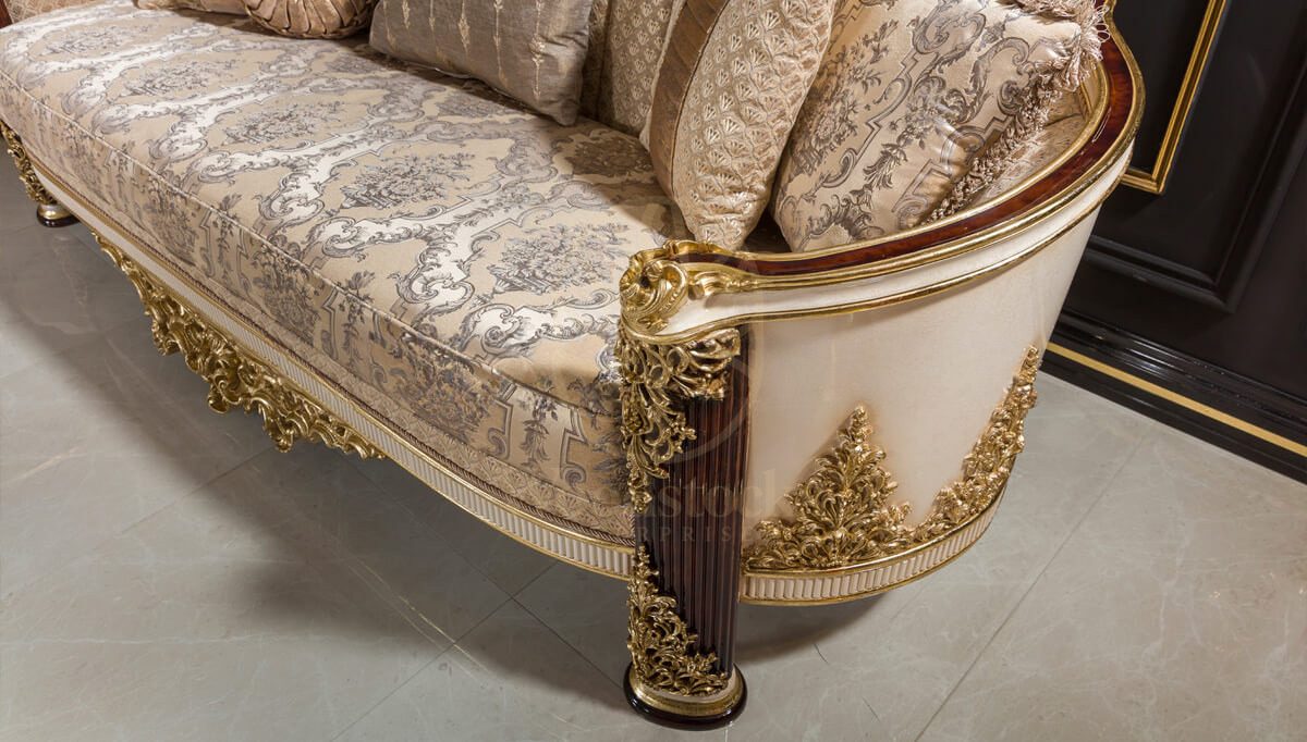 Royal Beril Brown Hand Carved Teak Sofa Set, Saharanpur, view 7