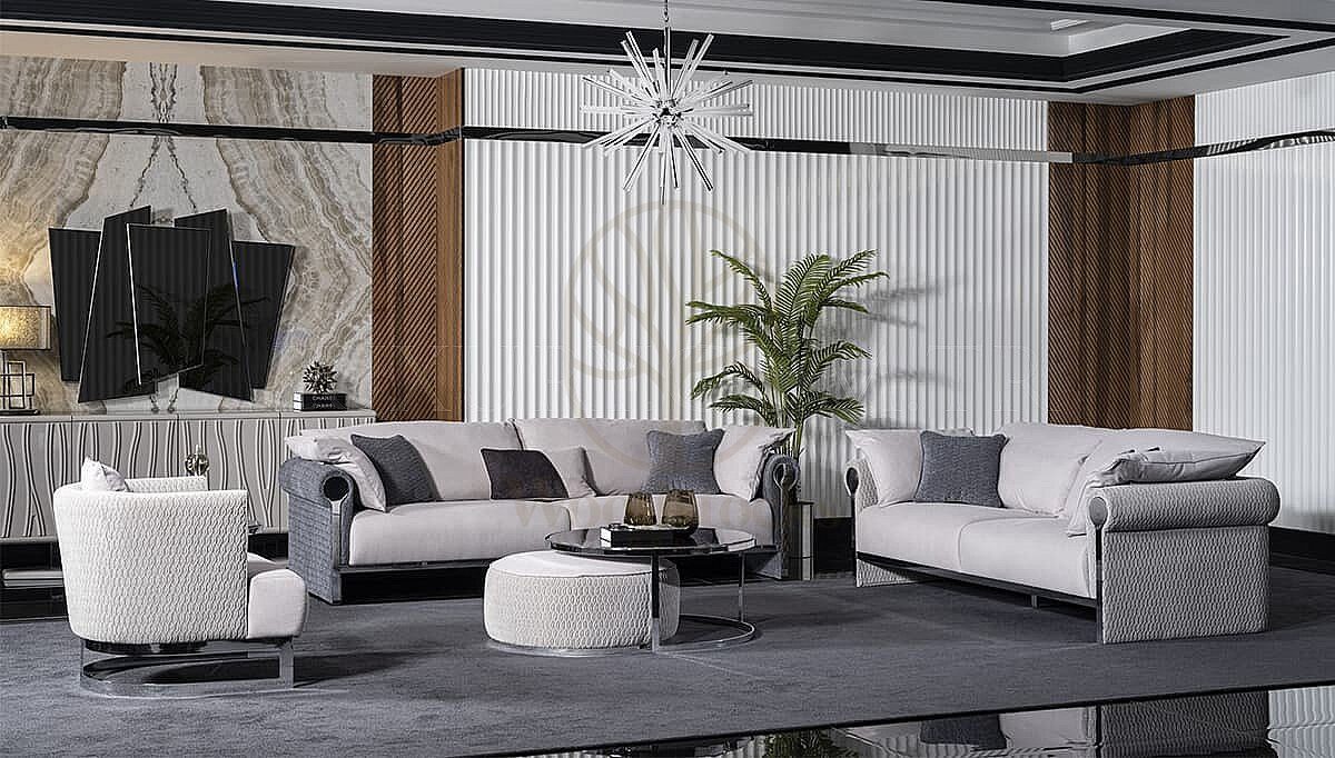Luxury Elodie Handcrafted Teak Sofa Set, Saharanpur, view 4