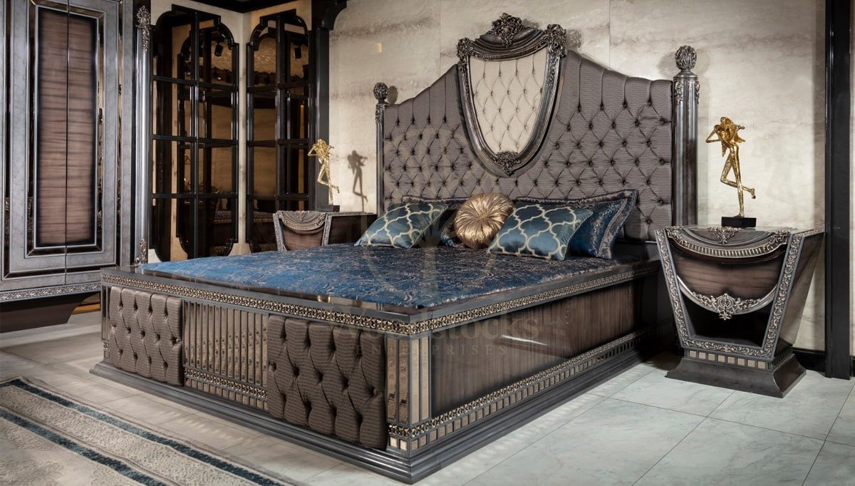 Royal Evander Hand Carved Teak King Size Bed, Saharanpur, view 3