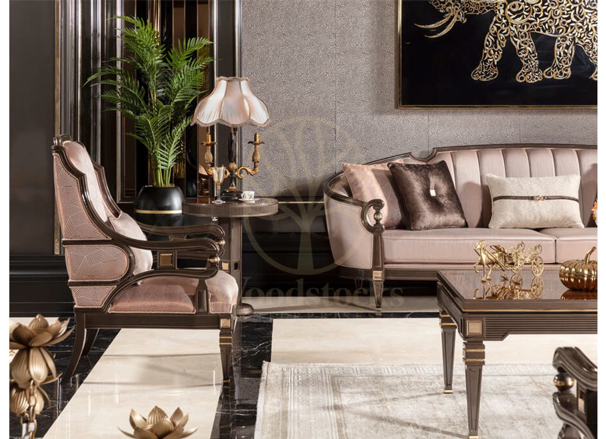 Royal Caserta Bronze Hand Carved Teak Sofa Set, Saharanpur, view 9
