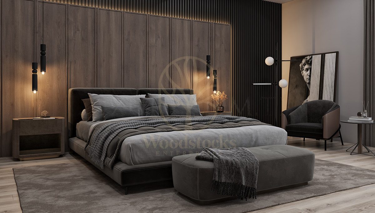 Luxury Minerve Handcrafted Teak King Size Bed, Saharanpur, view 4