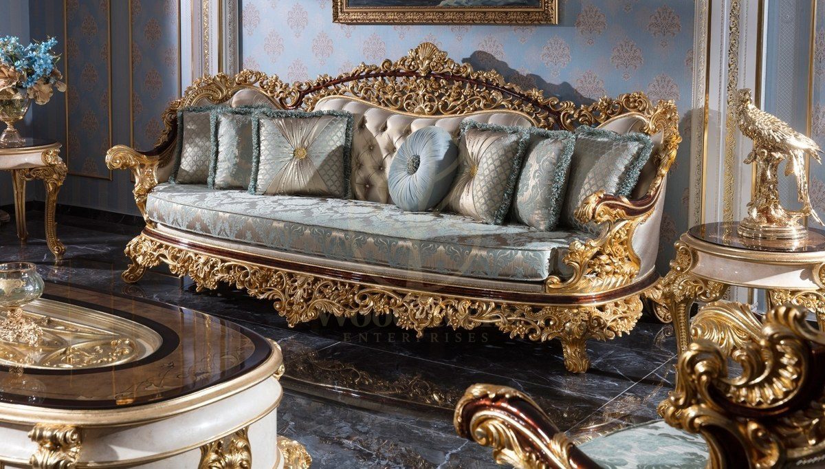 Royal Altay Hand Carved Teak Sofa Set, Saharanpur, view 2