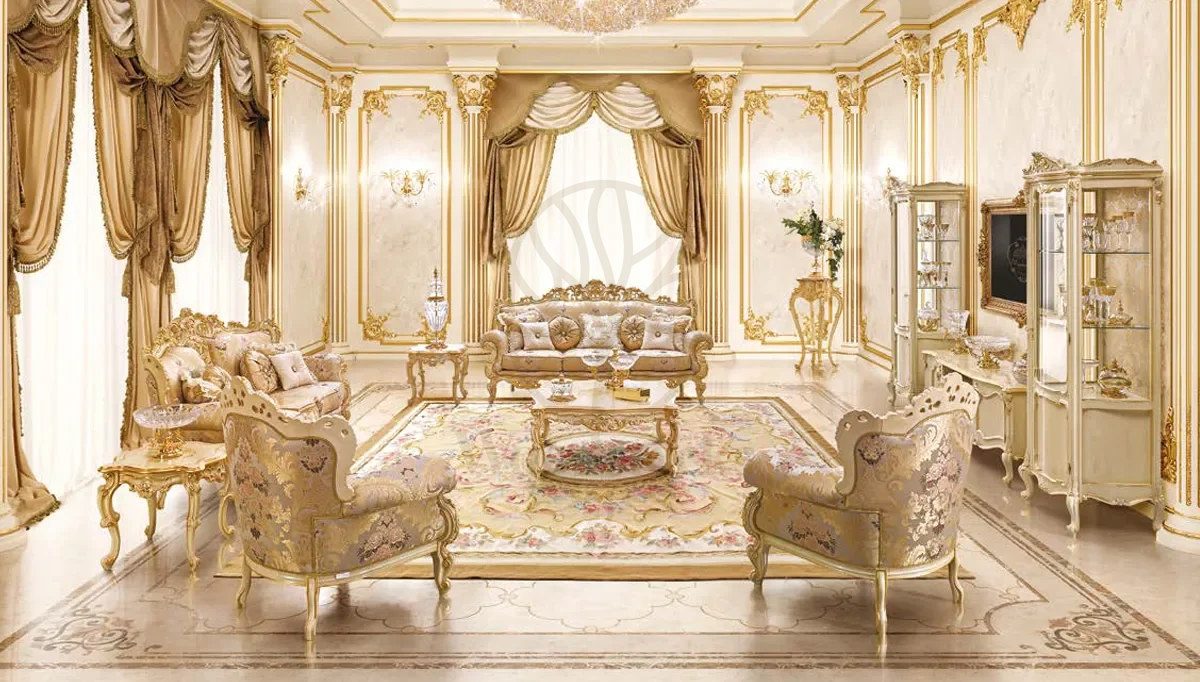 Royal Libya Majlis Hand Carved Teak Sofa Set, Saharanpur, view 3