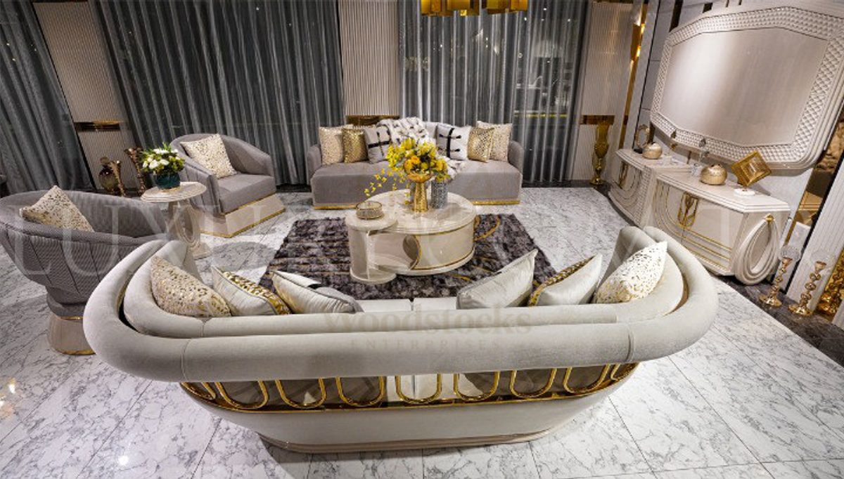 Luxury Triton Handcrafted Teak Sofa Set, Saharanpur, view 3