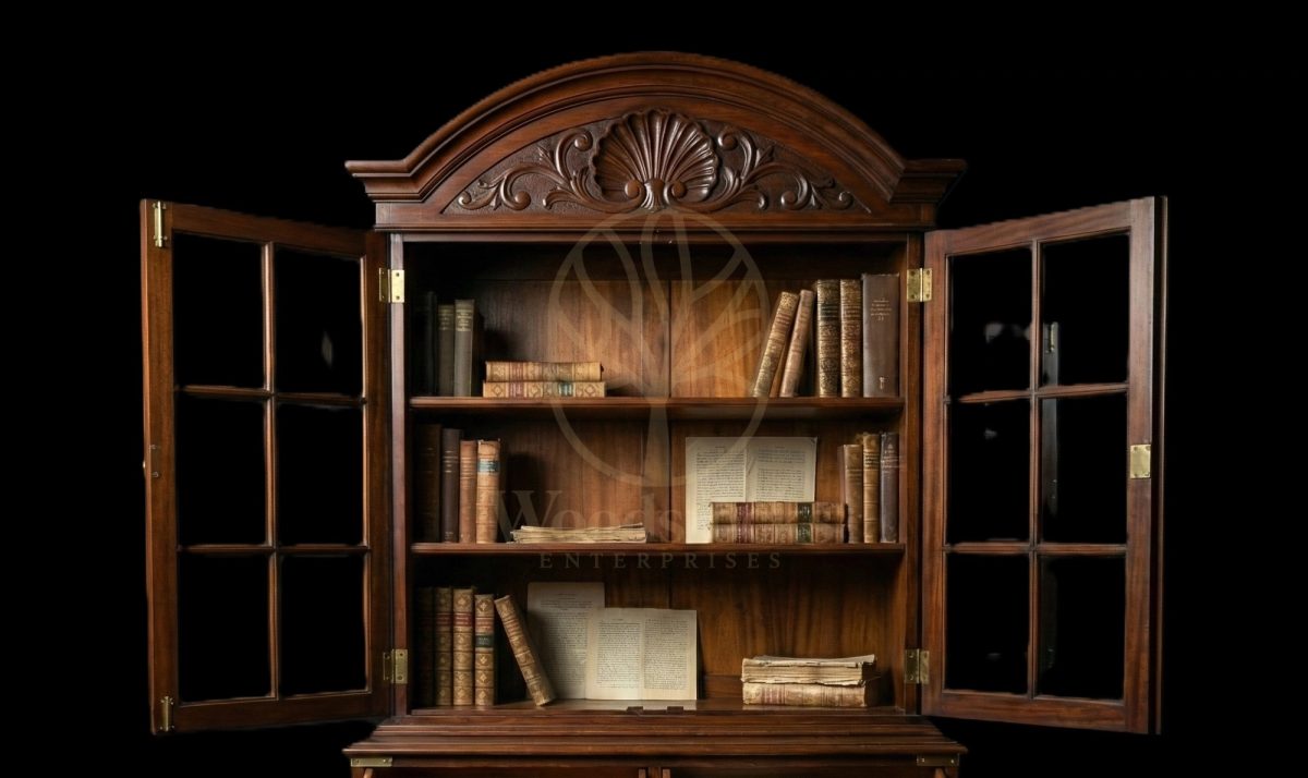 Luxury Teak Presidency House Bookcase, Saharanpur, view 2