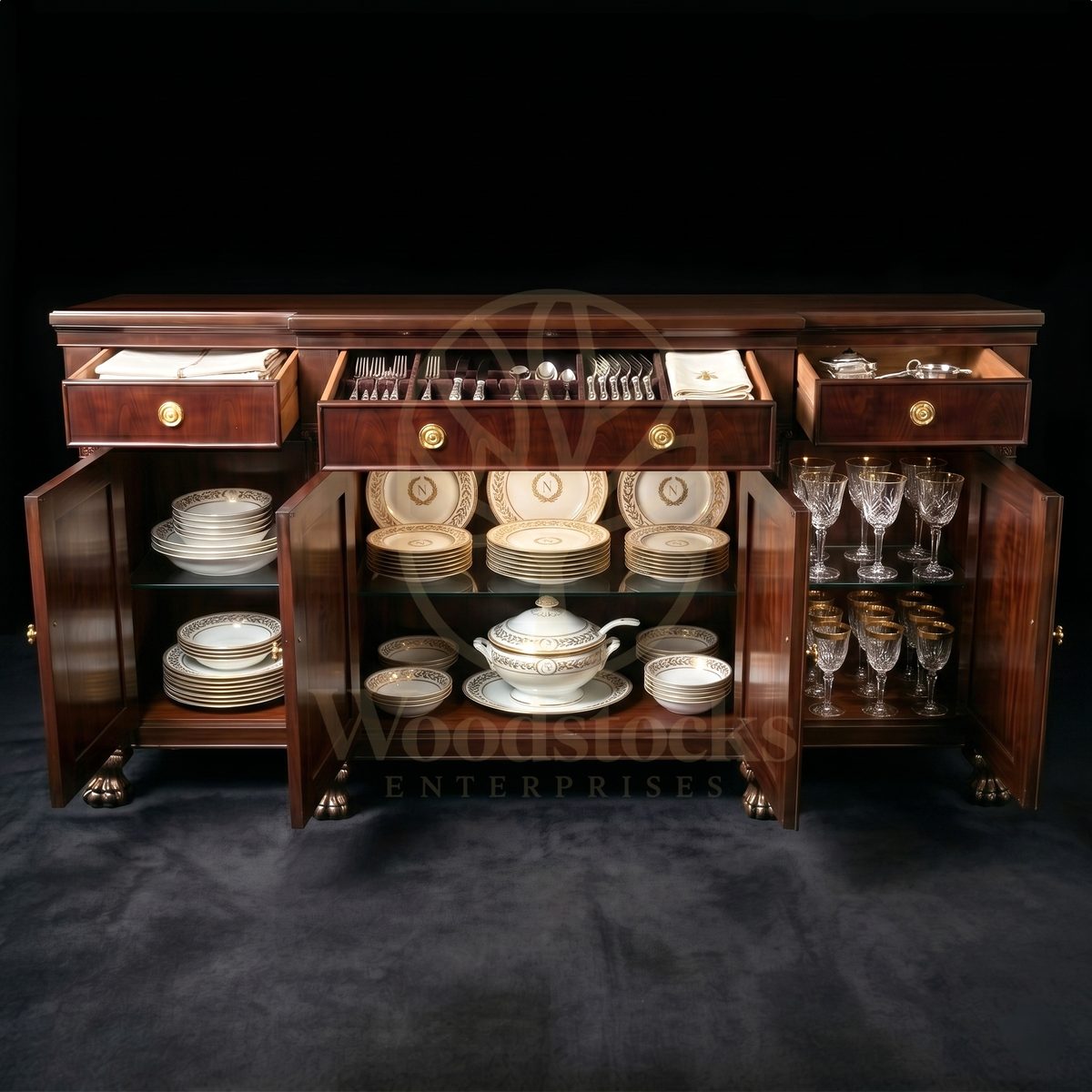 Royal Teak Rue de Rivoli Empire Buffet Cabinet, Saharanpur, view 2