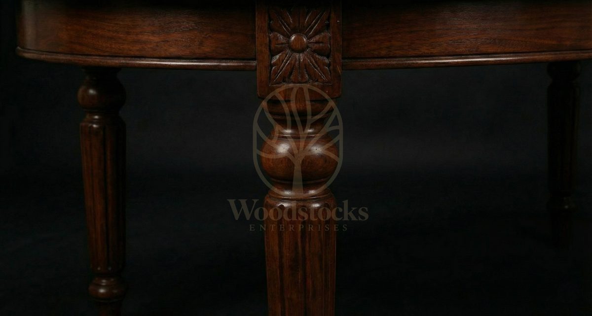 Royal Teak Calcutta Regency Salon Canework Dining Ensemble, Saharanpur, view 5