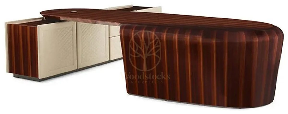 Luxury Atlantis Handcrafted Teak Office Table, Saharanpur, Office & Study Table