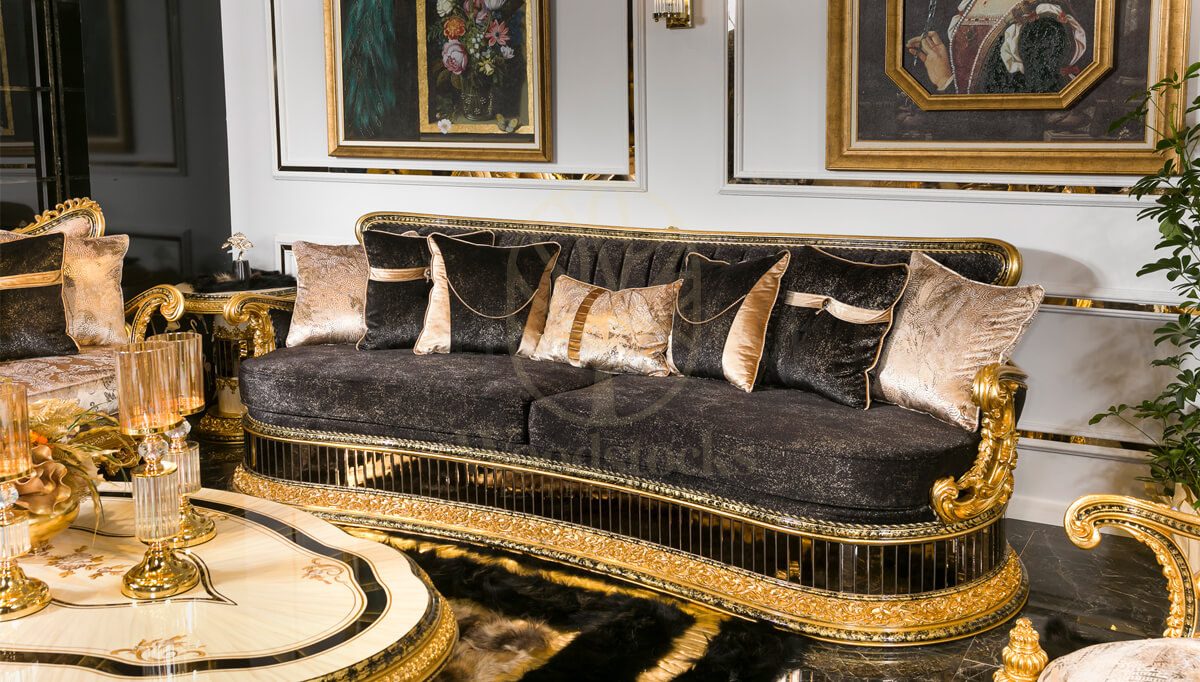 Royal Verizon Hand Carved Teak Sofa Set, Saharanpur, view 2