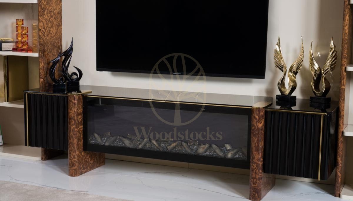 Luxury Lilia Handcrafted Teak TV Cabinet, Saharanpur, view 9
