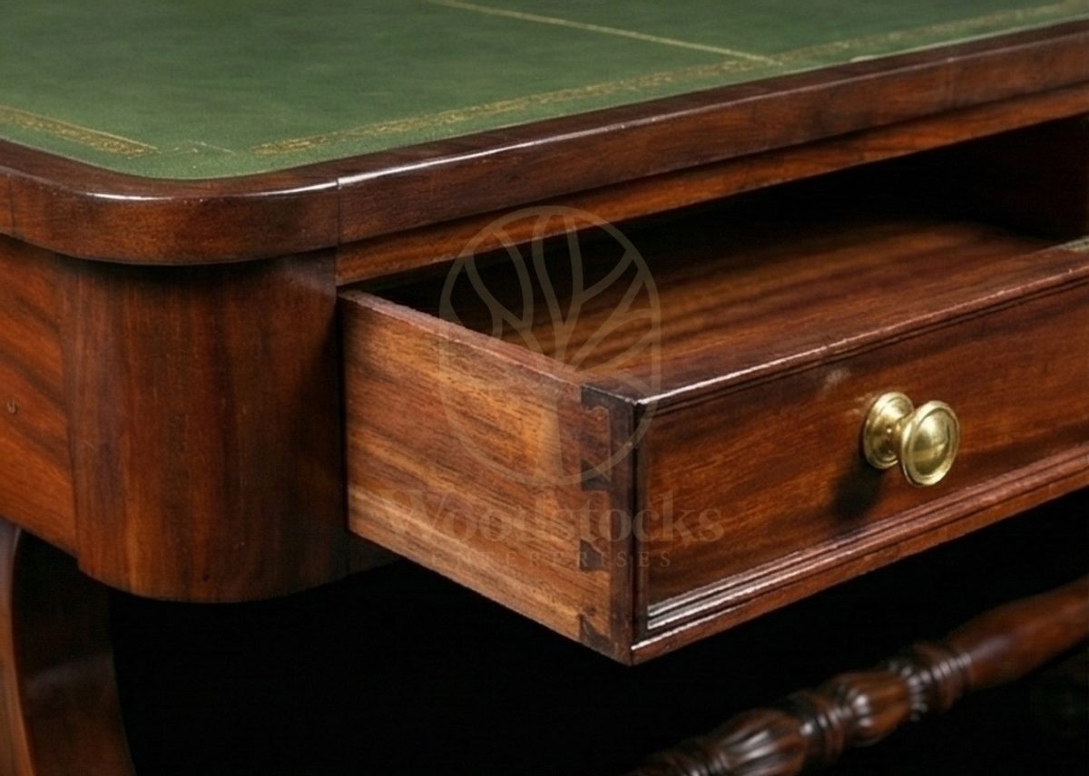 Royal Teak Oxford Scholar’s Regency Writing Suite, Saharanpur, view 4