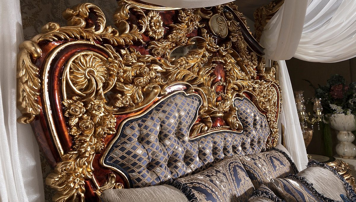Royal Aspendos Hand Carved Teak Four Poster Bed, Saharanpur, view 6