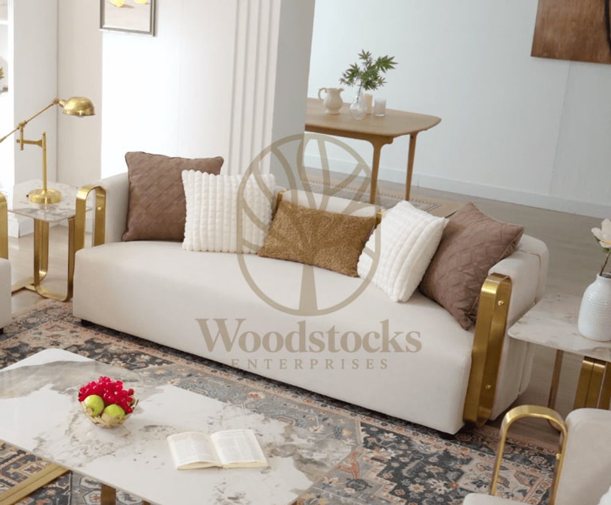Modern Casaliving Comfortable Gold Sofa Set, view 3