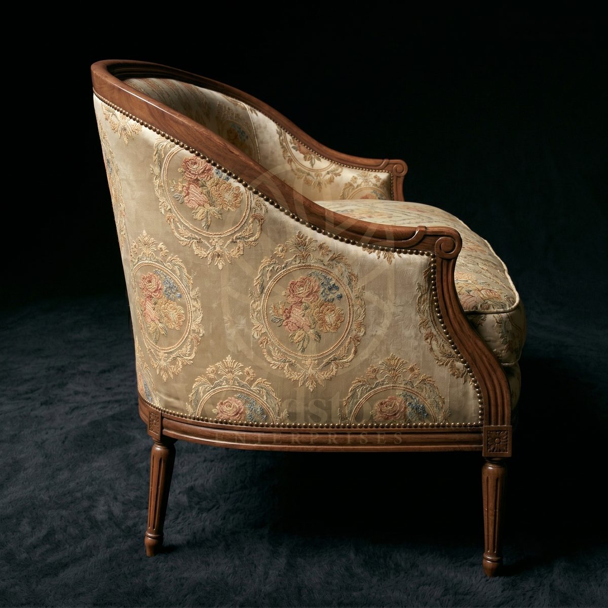 Royal Teak Marais Louis XVI Canapé & Bergère Garniture, Saharanpur, view 5