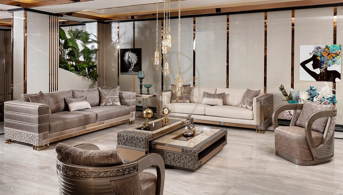 Luxury Fermont Handcrafted Teak Sofa Set, Saharanpur, Sofa Set
