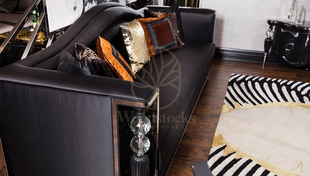 Luxury Kleopatra Handcrafted Teak Sofa Set, Saharanpur, view 5