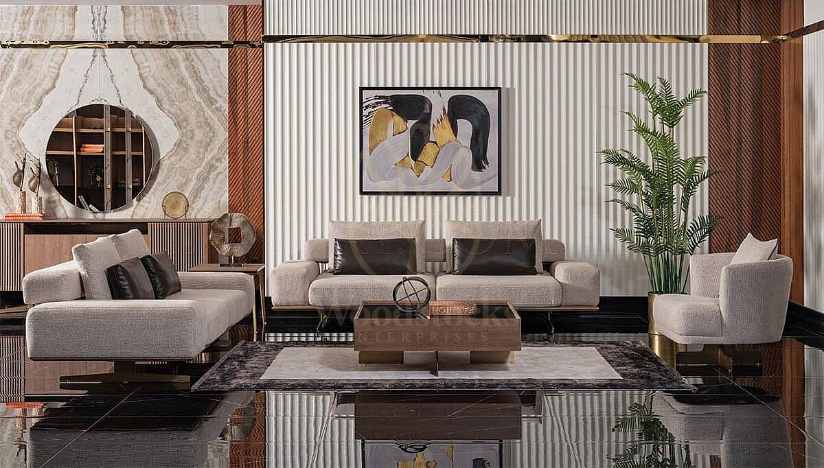 Luxury Calista Handcrafted Teak Sofa Set, Saharanpur, view 3
