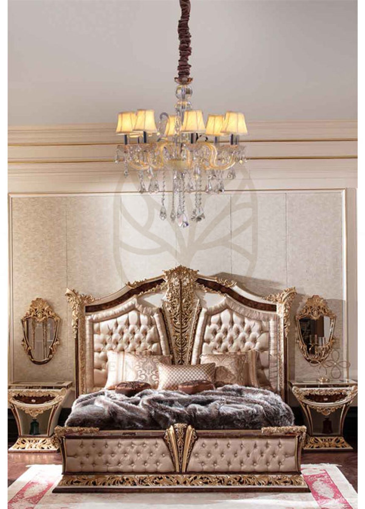 Royal Eritre Bronze Hand Carved Teak King Size Bed, Saharanpur, view 10