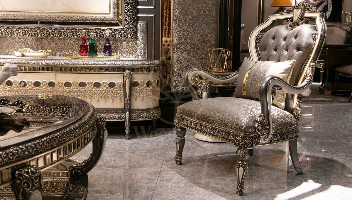 Royal Morbida Hand Carved Teak Sofa Set, Saharanpur, view 10