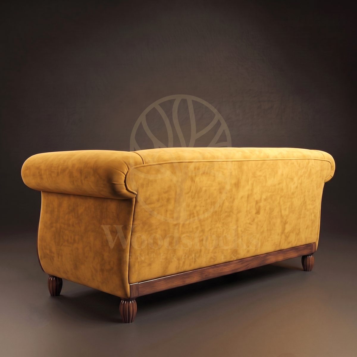 Luxury Teak Bombay Deco Club Sofa, Saharanpur, view 3