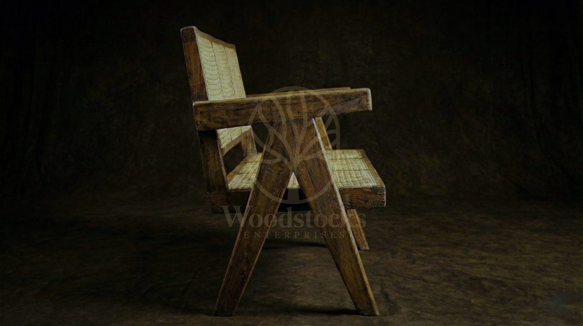 Luxury Teak Jeanneret Capitol Complex Assembly Seating, Saharanpur, view 5