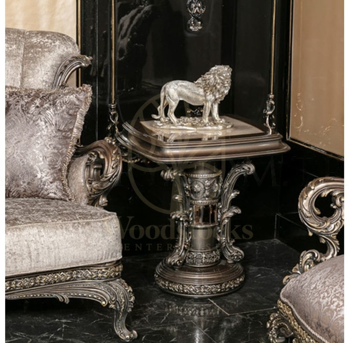 Royal Mucevher Hand Carved Teak Sofa Set, Saharanpur, view 9