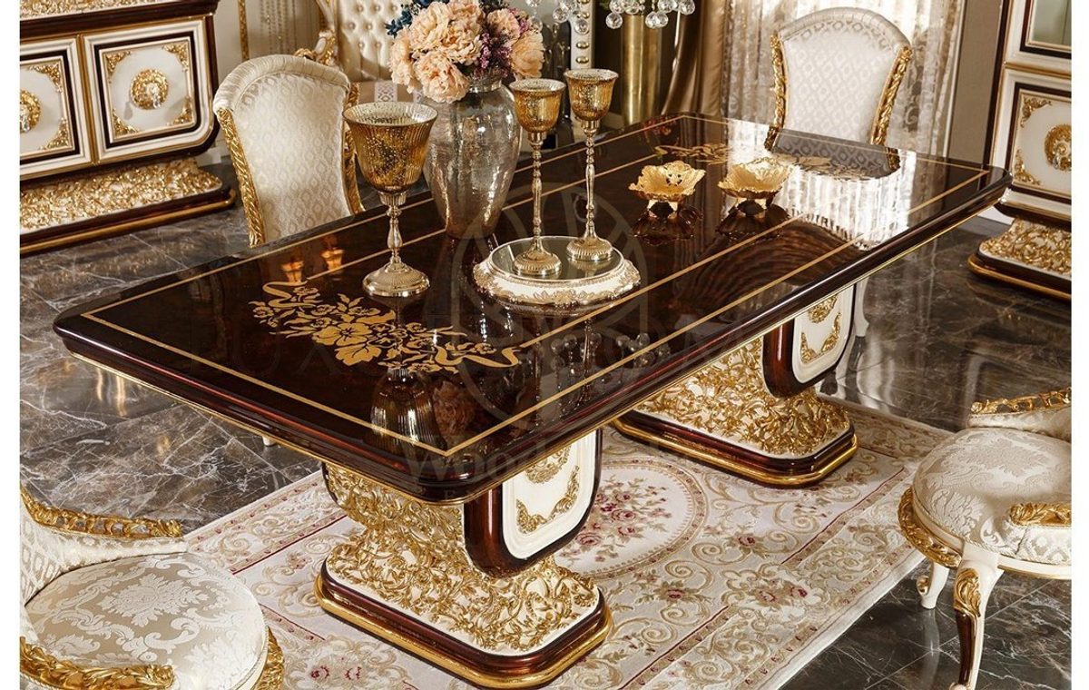 Royal Oxford Hand Carved Teak Dining Table Set, Saharanpur, view 6