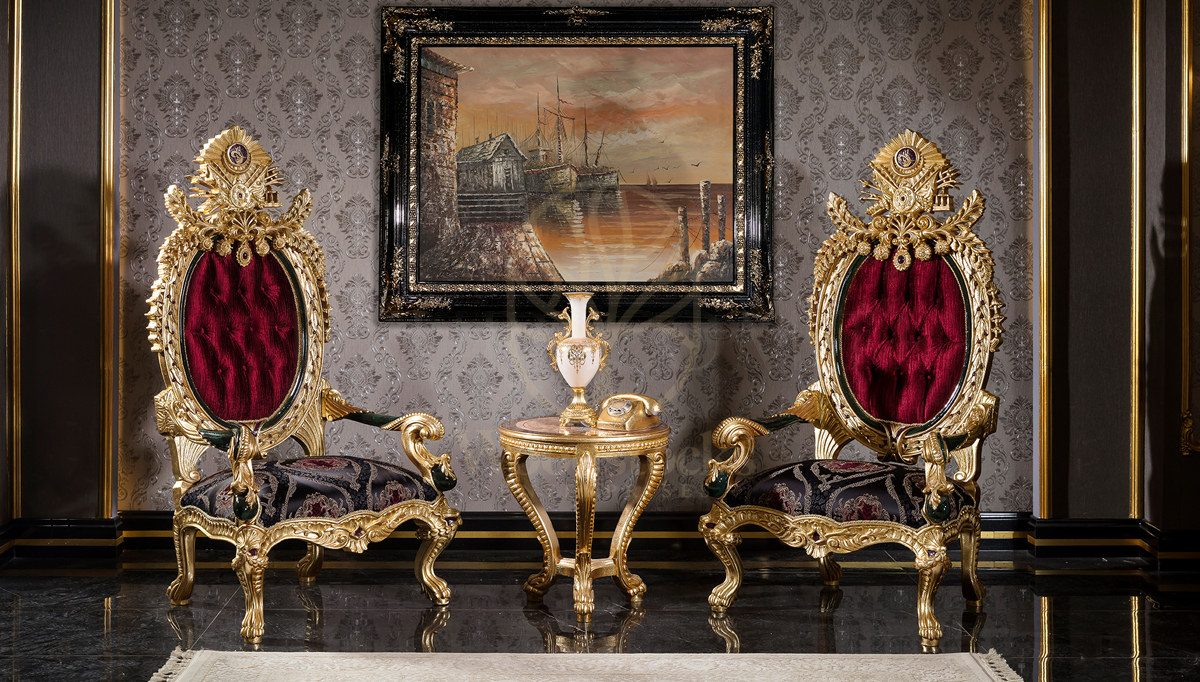 Royal Tugra Hand Carved Teak Sofa Set, Saharanpur, Sofa Set