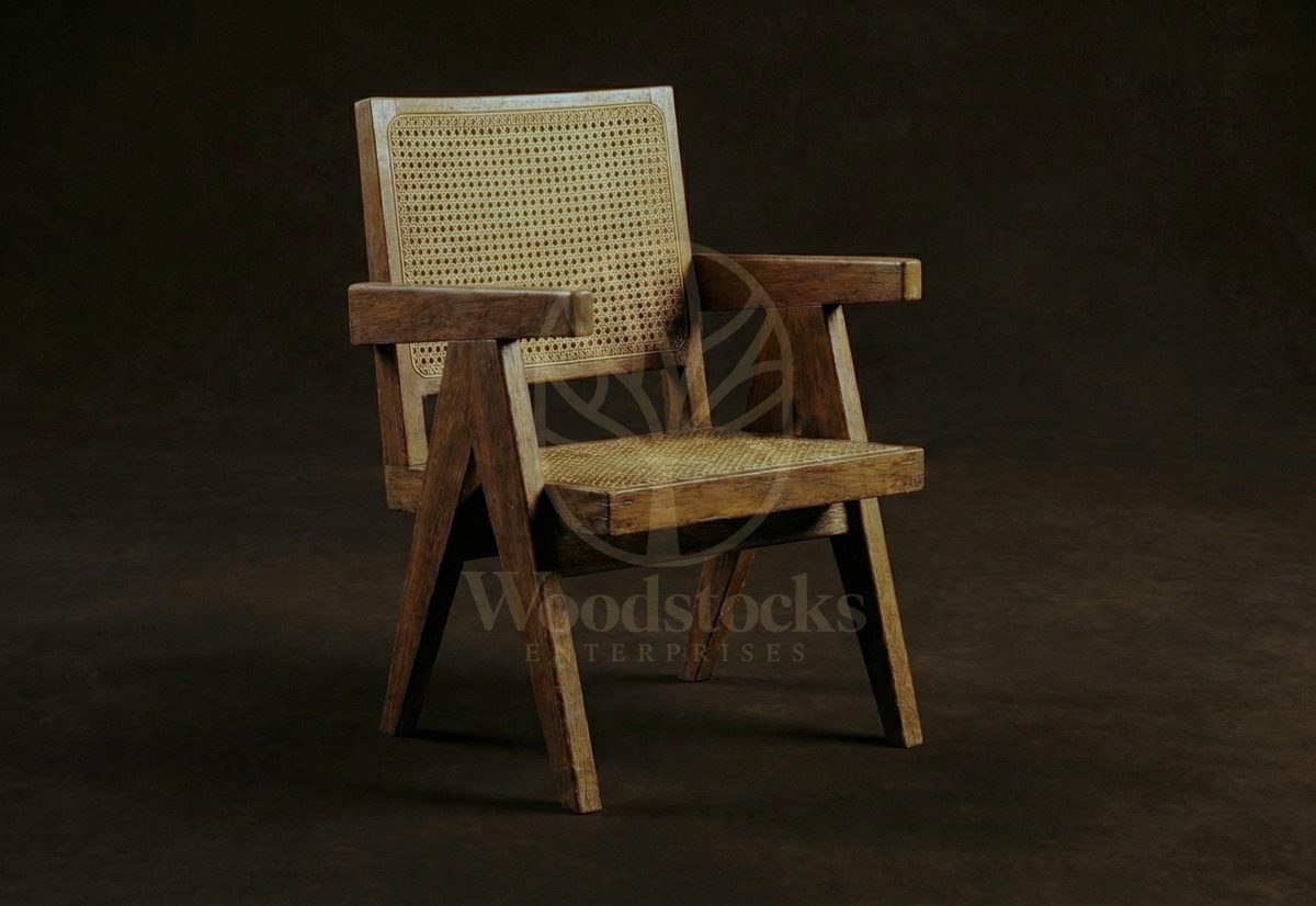 Luxury Teak Jeanneret Capitol Complex Assembly Seating, Saharanpur, view 7