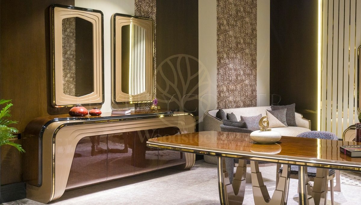 Luxury Luna Handcrafted Teak Dining Table Set, Saharanpur, view 6
