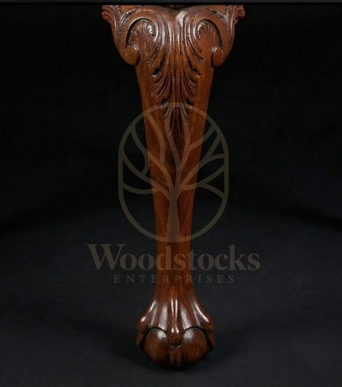 Hand Carved Teak Chippendale Clerk’s Writing Suite, Saharanpur, view 5