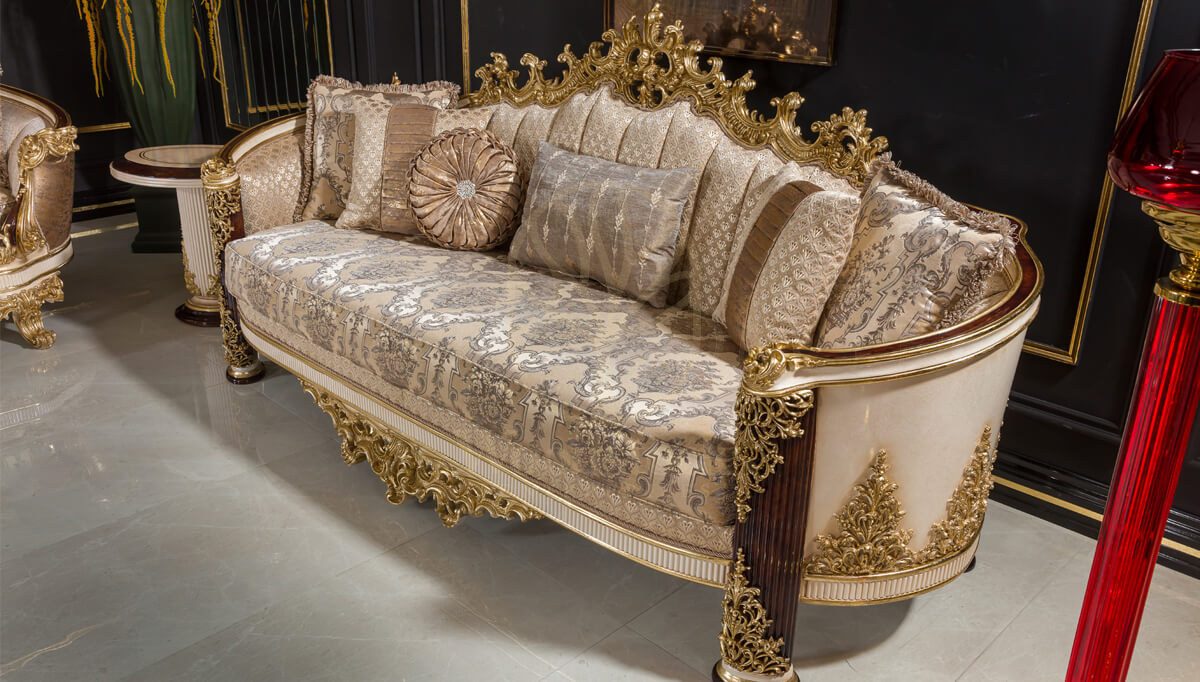 Royal Beril Brown Hand Carved Teak Sofa Set, Saharanpur, view 5