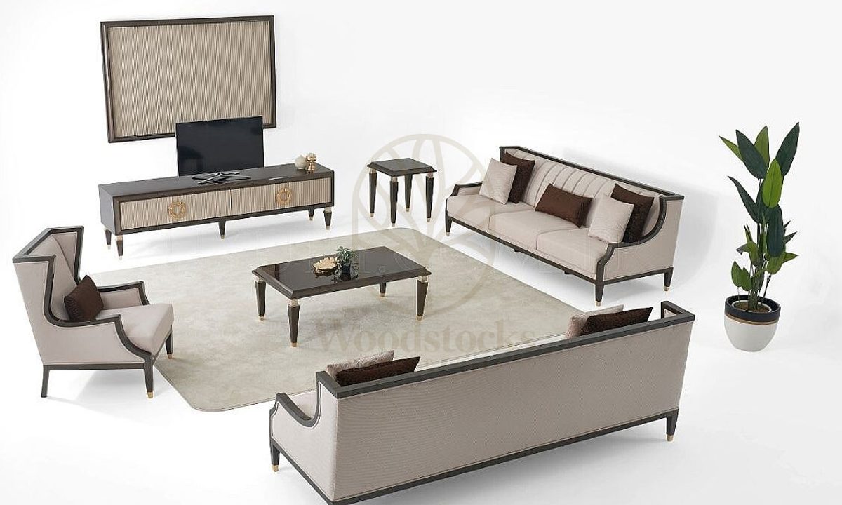 Luxury Soren Handcrafted Teak Sofa Set, Saharanpur, view 4
