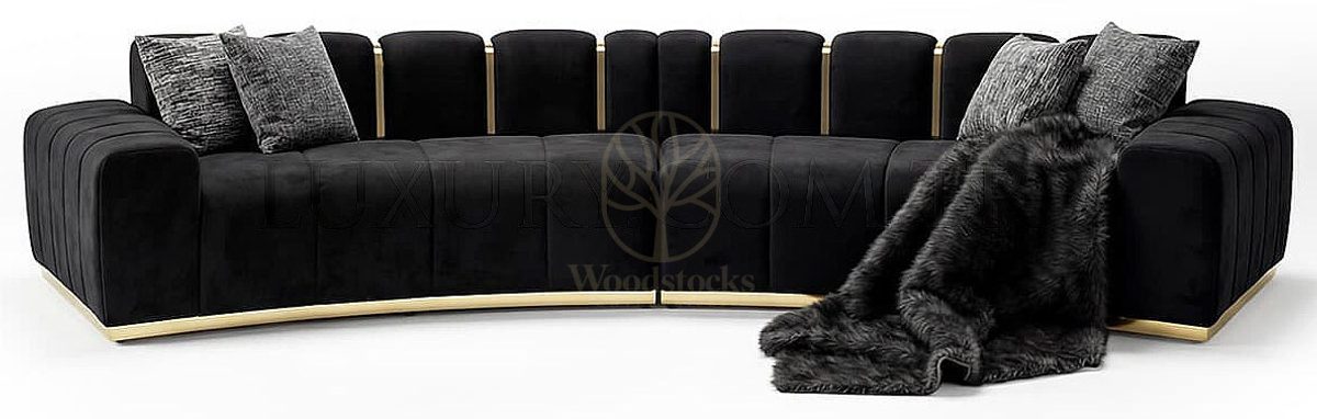 Luxury Serina Grey Handcrafted Teak Sofa Set, Saharanpur, view 4