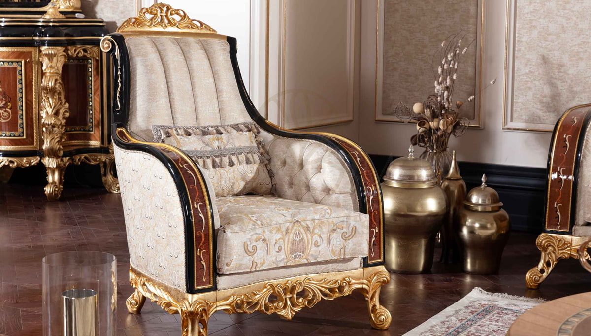 Royal Panamera Marquetry Hand Carved Teak Sofa Set, Saharanpur, view 5