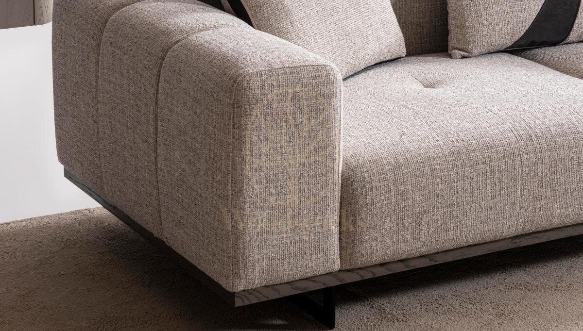 Luxury Orlena Handcrafted Teak L-Shape Sofa, Saharanpur, view 5