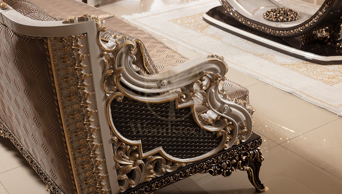 Royal Poltava Hand Carved Teak Sofa Set, Saharanpur, view 7