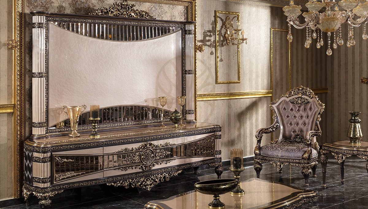 Luxury Giza Handcrafted Teak TV Cabinet, Saharanpur, TV Cabinet