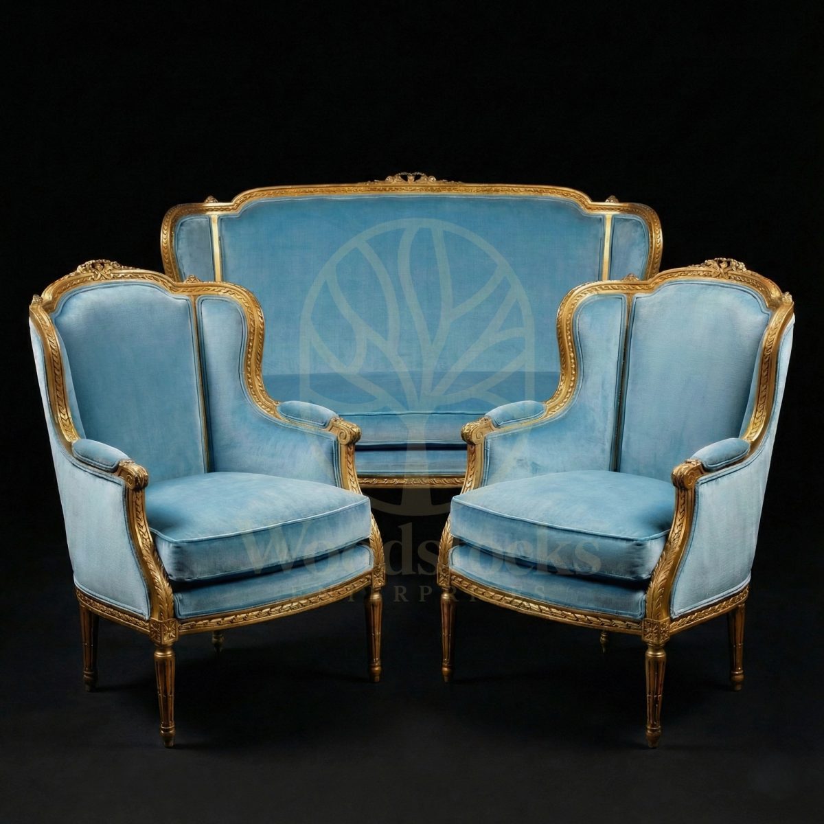 Royal Teak Le Salon Céleste Celestial Parisian Salon Suite, Saharanpur, Sofa Set