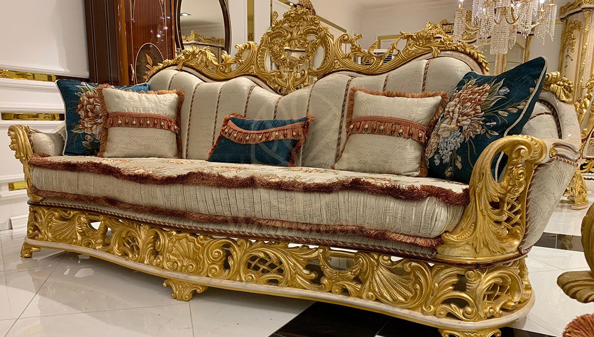 Royal Kral Hand Carved Teak Sofa Set, Saharanpur, view 5