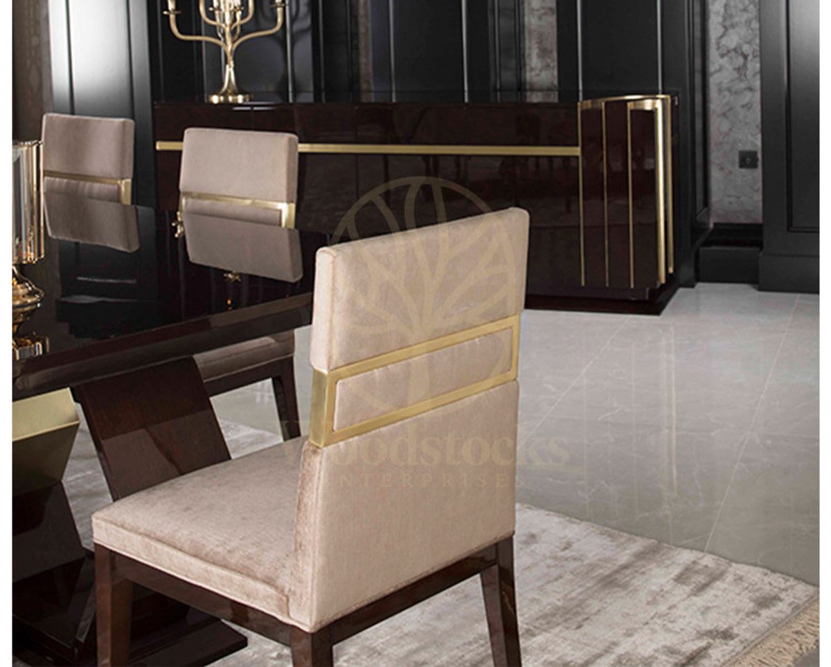 Luxury Elsium Handcrafted Teak Dining Table Set, Saharanpur, view 5