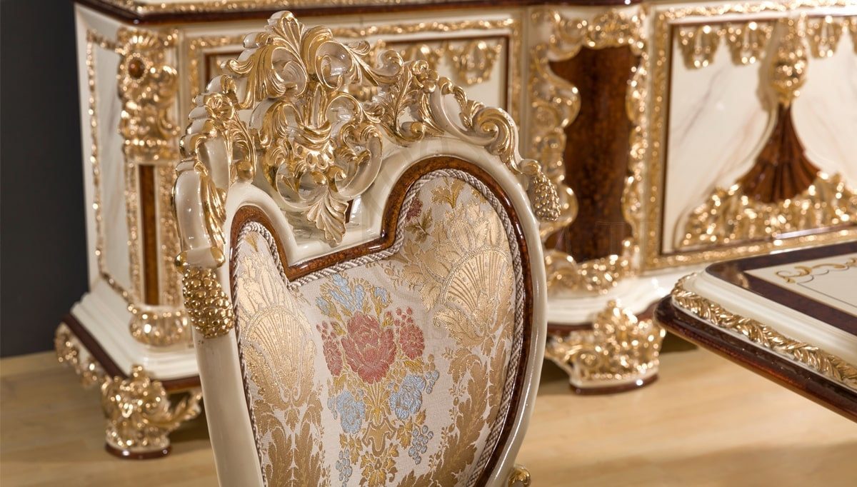 Royal Topkapi Hand Carved Teak Dining Table Set, Saharanpur, view 3