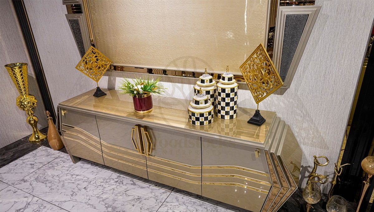 Luxury Tropez Handcrafted Teak TV Cabinet, Saharanpur, view 4