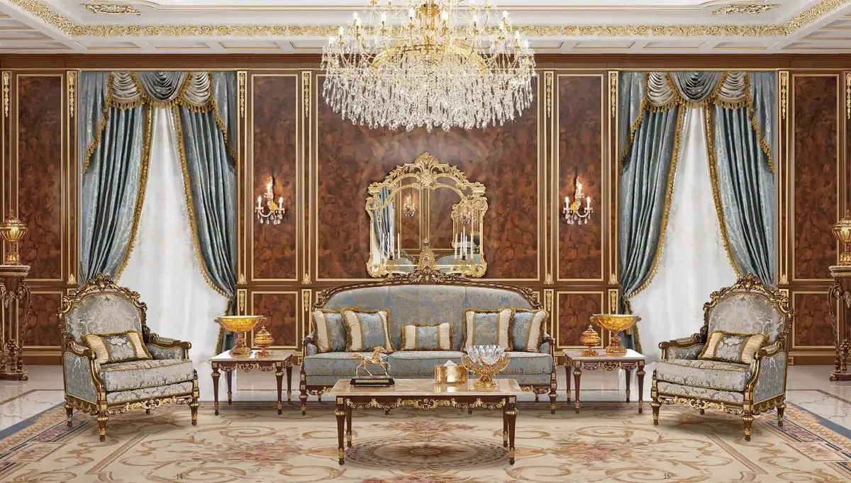 Royal Bae Majlis Hand Carved Teak Sofa Set, Saharanpur, view 5