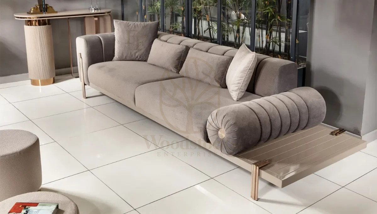 Luxury Monna Handcrafted Teak Sofa Set, Saharanpur, view 5