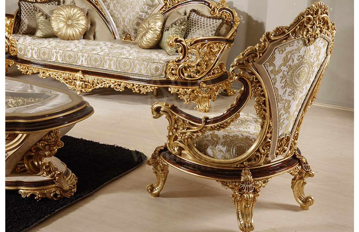 Royal Mercan Hand Carved Teak Sofa Set II, Saharanpur, view 10