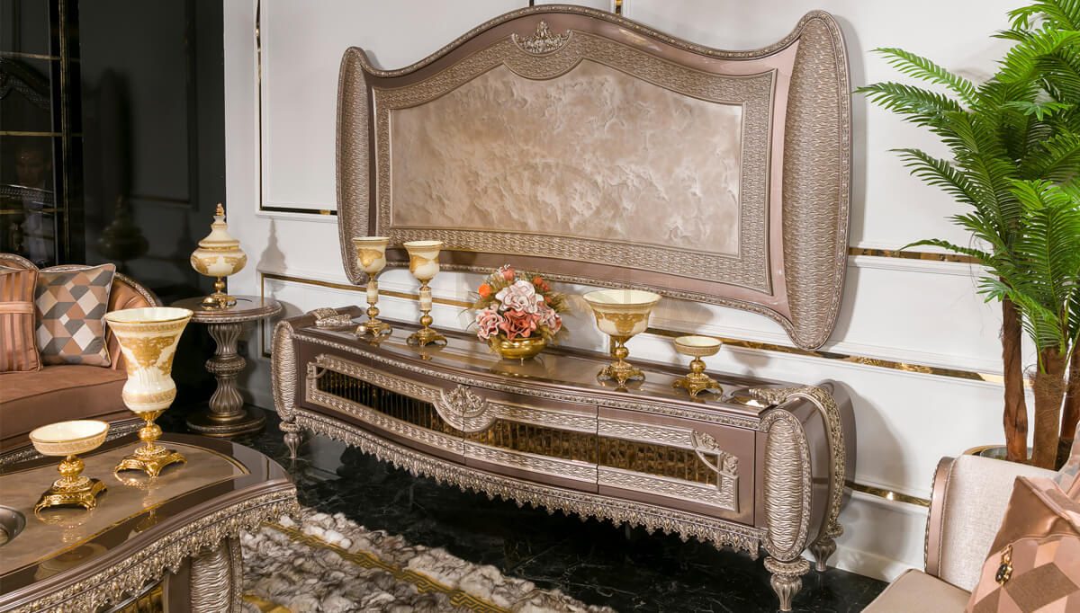 Royal Vegas Hand Carved Teak TV Cabinet, Saharanpur, TV Cabinet