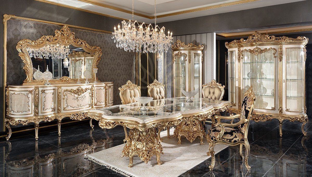 Royal Veliaht Hand Carved Teak Dining Table Set, Saharanpur, Dining Table