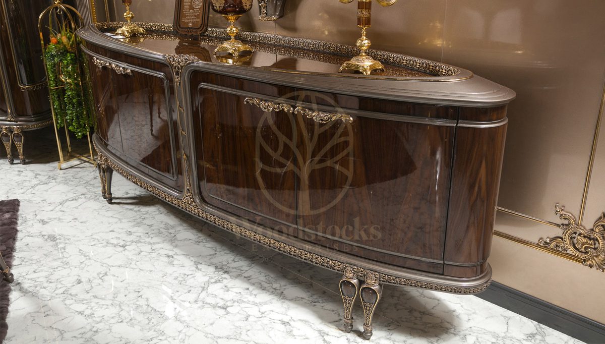 Royal Astera Hand Carved Teak Dining Table Set, Saharanpur, view 3