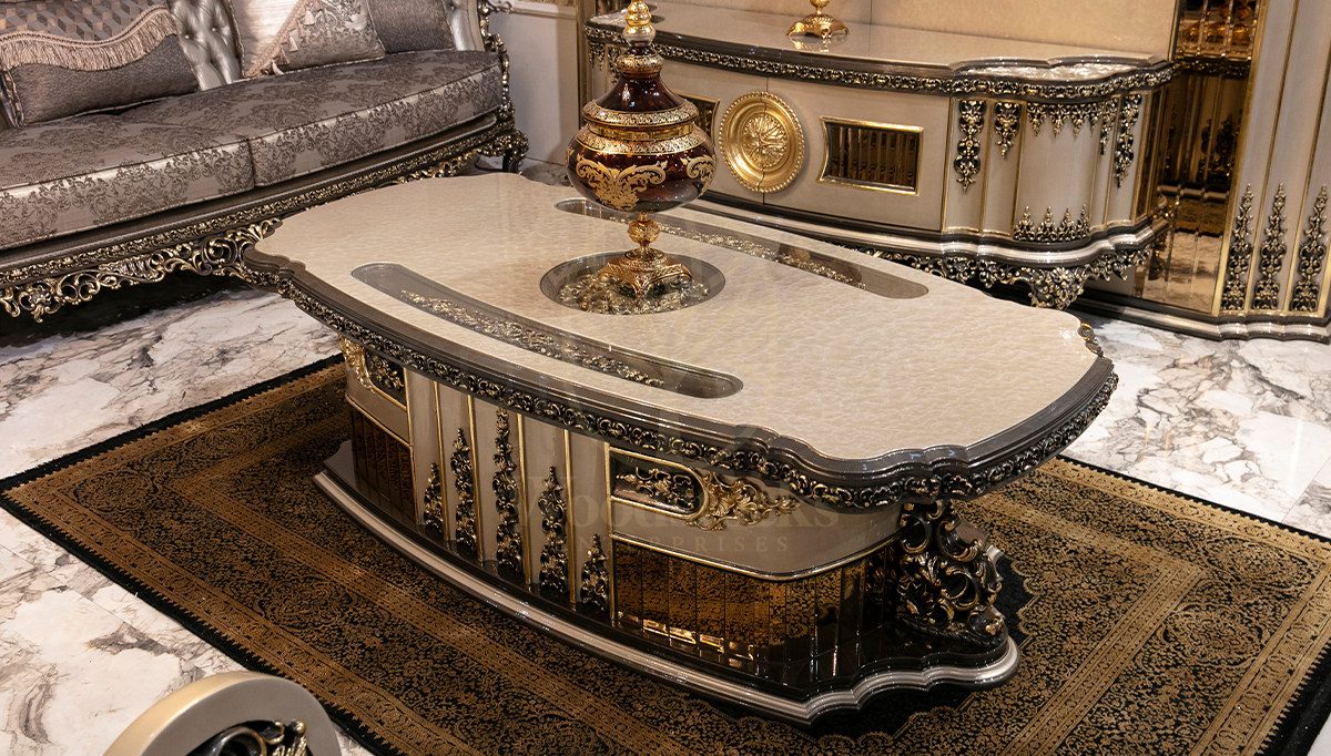 Royal Aregon Hand Carved Teak Sofa Set, Saharanpur, view 4
